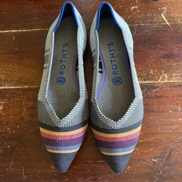 ROTHY’S STRIPED FLATS NWOB - Picture 6 of 6